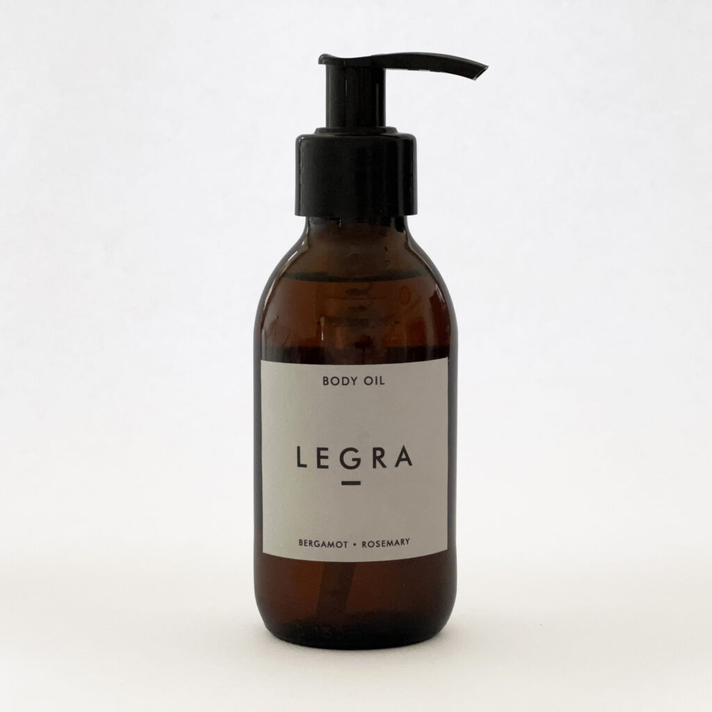 Body Oil with Bergamot & Rosemary (150ml)